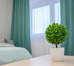 Двухместные апартаменты Comfort c 1 комнатой с балконом и с видом на город (двуспальная кровать) в Апартаменты Cosmos Apart на Революции 52 В (5)