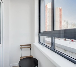 1-комнатные апартаменты студия с 2 односпальными кроватями в Home Like (Хоум Лайк) на бульваре Эйнштейна 4