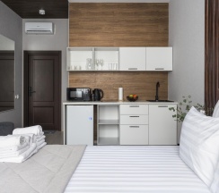 Апартаменты Wood в Hotel design style