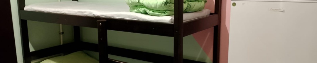Кровать в общем женском номере в Вежливый лось