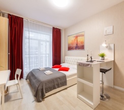 Стандартная студия с кроватью King size в Pulkovo Apart