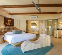 Двухместный номер Saastal Plunge Pool with jungle view двуспальная кровать в Hotel Shibari Tulum - Restaurant & Cenote Club