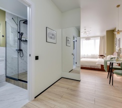 1-комнатные апартаменты студия Грин в Dream Apartmens