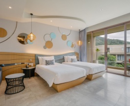 Двухместный полулюкс Pool Access 2nd Floor двуспальная кровать в Отель Metadee Concept Hotel