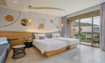 Двухместный полулюкс Terrace 2 отдельные кровати в Отель Metadee Concept Hotel