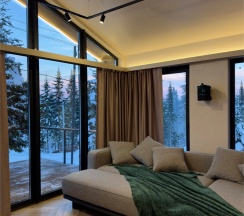 Дом «GOLD» с банным чаном на террасе в Luxe House