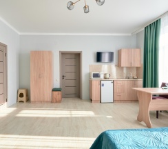 Комната стандарт с 2 двуспальными кроватями в Горное эхо