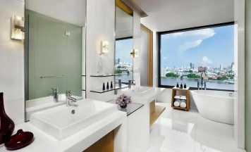 Двухместный полулюкс Avani с видом на реку (2 отдельные кровати) в Avani+ Riverside Bangkok Hotel