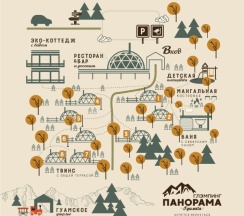 Сфера Твинс с общей террасой в Панорама