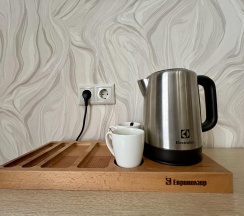 Номер комфорт с 1 двуспальной кроватью в Олимпия