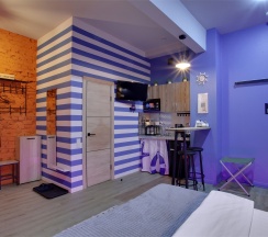 Студия с кухней и с отдельным входом со двора и финской сауной "Леший" (сауна оплачивается отдельно) в Матросский