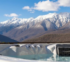 Вилла с 3-мя спальнями и панорамным видом на горы c Джакузи на террасе в Skypark