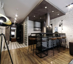 Апартаменты Deluxe с 2 комнатами с видом на город в City apartments-deluxe room