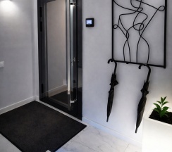 1-комнатные апартаменты с 1 двуспальной кроватью, 28.8 м², цокольный этаж в Апартаменты на Ветеранов