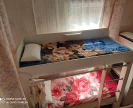 Кровать в общем номере с видом на сад в На Орманова