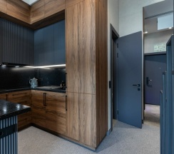 Апартамент 16 Дизайнерский двухуровневый лофт для 2-4 гостей с видом на Москву (с душем) в Ap-in aparts