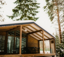 Коттедж стандарт без сауны с террасой 37,38 в Красное озеро