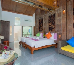 Трёхместный номер Deluxe с балконом в The samui beach resort