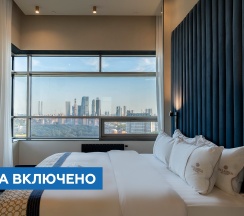 Люкс с видом на Москва-Сити в Palmira Art