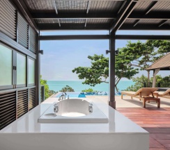 Двухместная Pool вилла Nang Gong с видом на море двуспальная кровать в Garrya Tongsai Bay Samui