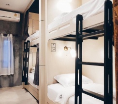 Кровать в общем номере в Rowhou8e Hostel Hua Hin 106
