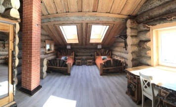 Коттедж с красивым видом из окна в Лесные ягоды