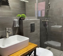 Двухместный с 1 большой или 2 раздельными кроватями в Парк-л