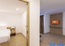 Трёхместный люкс двуспальная кровать в B2 Nakhon Sawan Premier Hotel