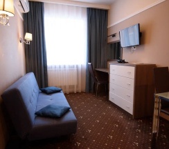 Двухкомнатный люкс с кухней и кроватью размера King-size в Time hotel