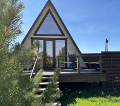A-Frame №1 (оснащение дома, банного чана и бани см. Подробнее) в Dacha