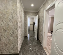 2-комнатные апартаменты люкс с 1 двуспальной кроватью и диваном с видом на море в Apart Ru Hotel