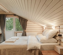 Luxe** Room двухкомнатный с видом на горы и реку (к1R3) в Шале Леший