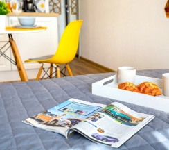 Студия с красивым видом из окна в Апартаменты Welcome Karelia  Riverside в Центре