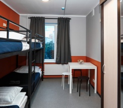 Место в 4-местном женском номере с двухъярусной кроватью в Кампус