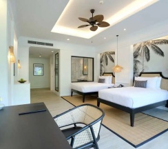 Двухместный клубный номер Garden Terrace 2 отдельные кровати в Отель Outrigger Koh Samui Beach Resort