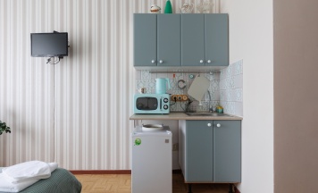 2 - СО РАН (Двухместный стандарт с кухней - Double room) в Academ Inn