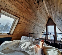 Коттедж улучшенный Aframe в Chilla_villa_black