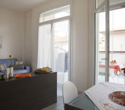 Семейные апартаменты c 1 комнатой с балконом в Residence Sunrise Cesenatico