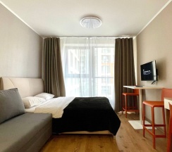 Апартаменты в ЖК "START"  (спальные места 2+2), (Метро Парнас, 15 минут пешком) в Rauktis apartments