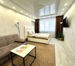 Двухместные апартаменты c 1 комнатой (двуспальная кровать) в Fresh Room на улице Маршала Устинова 3