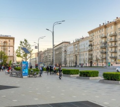 1-комнатные апартаменты студия 14-4 в Good Room Guru (Гуд Рум Гуру) на улице Земляной вал