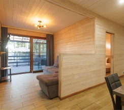 Super Лодж с баней и купелью с видом на озеро в Пасторское озеро