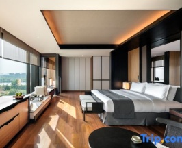Двухместный номер Deluxe с видом на реку двуспальная кровать в The Lalu Nanjing