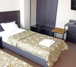 3-местный номер стандарт с 3 односпальными кроватями в Smart Hotel KDO Челябинск