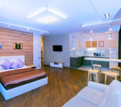 «Sky Apartment ЖК Манхэттен 16 этаж», Студия, Яковлева, 5, ID 74-057 в "ИннХоум Апартаменты"
