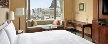 Двухместный номер Shangri-La Wing Deluxe двуспальная кровать в Shangri-La Hotel Bangkok, Serviced Apartments