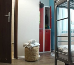 Кровать в общем номере в Warsaw Downtown Hostel