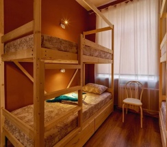 Четырёхместный номер Economy двухъярусная кровать в 1st`hostel