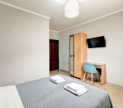 Комната стандарт с 1 двуспальной кроватью с балконом в Белая Лилия