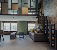 Апартамент 15 - Просторный двухуровневый лофт  с панорамными видами на Москву (с ванной) в Ap-in aparts